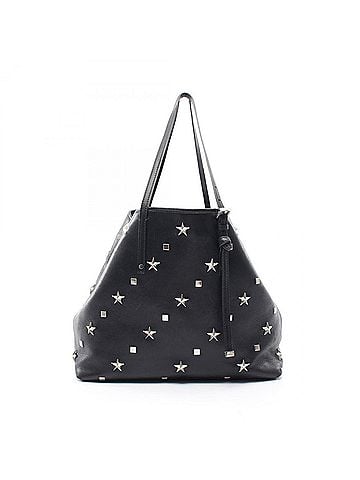 Jimmy Choo Jimmy Choo Sasha M Star Studded Tote Bag Handbag Leather Women's Black (view 1)