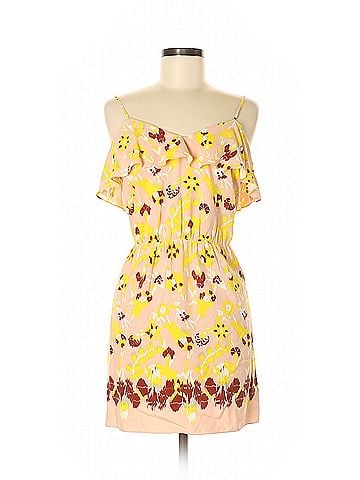 Tibi Silk Floral Mini Abstract Tibi Casual Dress (view 1)