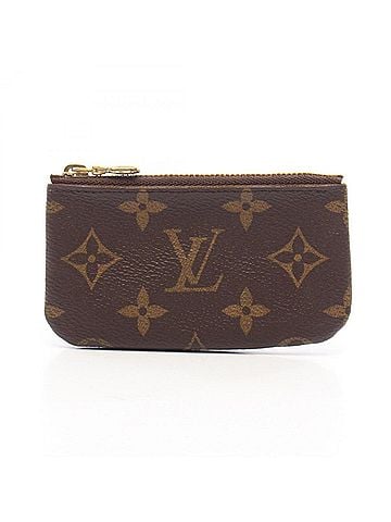 Louis Vuitton Louis Vuitton Pochette Clé Monogram Wallet/Coin Purse - Men's &amp; Women's Brown (M62650) (view 1)