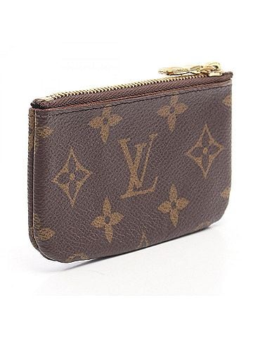 Louis Vuitton Louis Vuitton Pochette Clé Monogram Wallet/Coin Purse - Men's &amp; Women's Brown (M62650) (view 2)