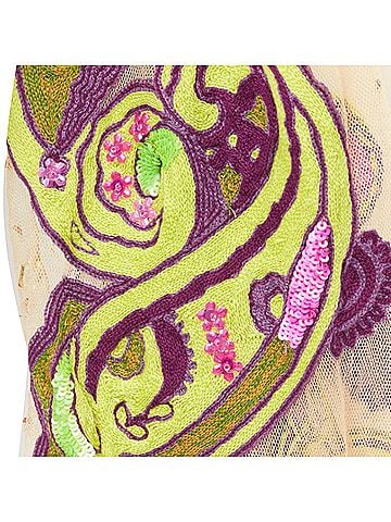 ETRO Etro Embroidered Beaded Chain Scarf (view 2)
