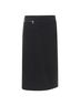 Prada 100% Wool Black Prada Wool Minimal Linear Skirt Size 2 - photo 3