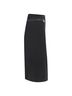 Prada 100% Wool Black Prada Wool Minimal Linear Skirt Size 2 - photo 4