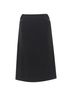 Prada 100% Wool Black Prada Wool Minimal Linear Skirt Size 2 - photo 5