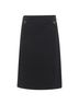 Prada 100% Wool Black Prada Wool Minimal Linear Skirt Size 2 - photo 8