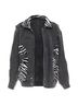 Céline 100% Wool Black Celine Zebra Wool Patch Denim Jacket Size S - photo 1