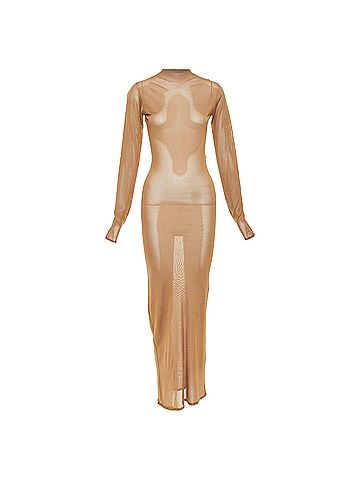 Saint Laurent Saint Laurent 2022 Sheer Maxi Dress (view 1)