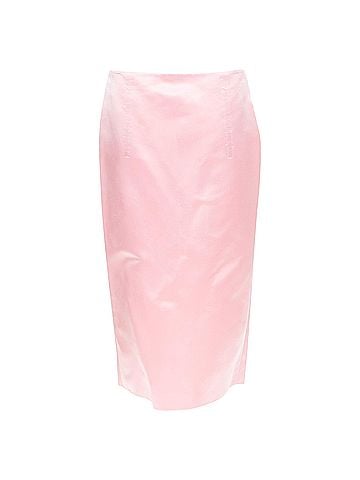 Prada Prada 2022 Satin High Rear Split Midi Skirt (view 2)