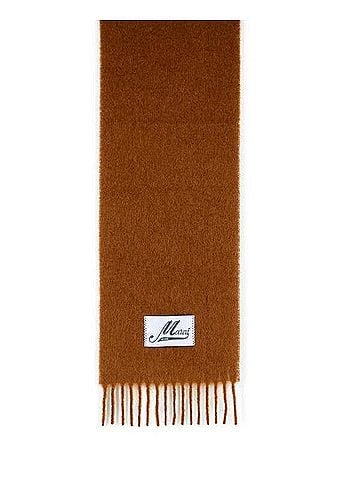 MARNI Fringe Detail Blue Brushed Alpaca (view 2)