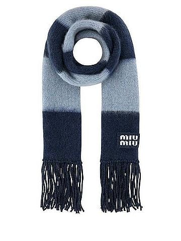 Miu Miu Fringe Wool Scarf (view 1)