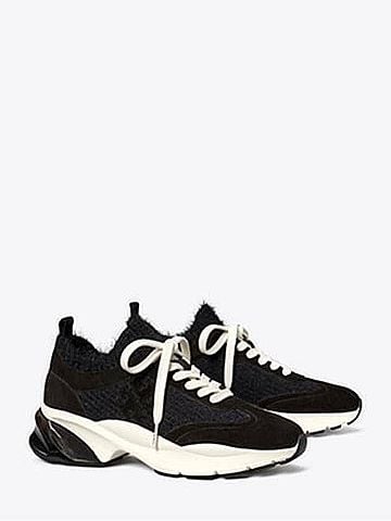 Tory Burch Good Luck Mohair Trainer Sneakers (view 1)