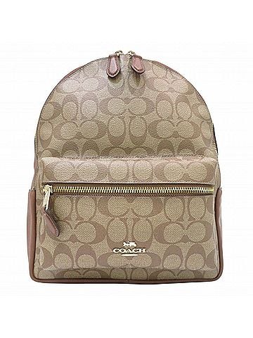 Coach Coach Medium Charlie Backpack, Signature Leather, F32200 (view 1)