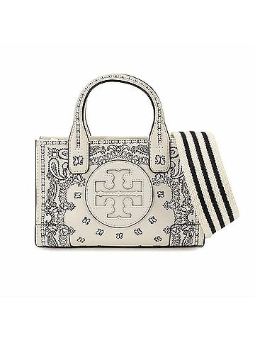 Tory Burch Tory Burch Paisley 2-way Hand/Shoulder Handbag, Leather, Ivory White, 75264 999 Bag (view 1)