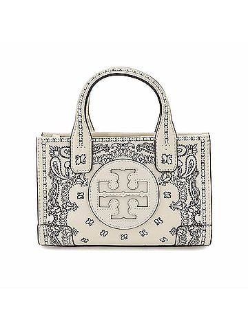 Tory Burch Tory Burch Paisley 2-way Hand/Shoulder Handbag, Leather, Ivory White, 75264 999 Bag (view 2)