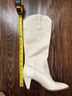 Larroudé 100% Leather White Boots Size 7 - photo 9