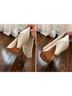 Larroudé 100% Leather White Boots Size 7 - photo 5