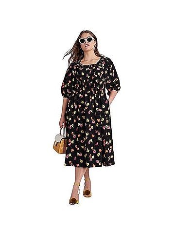 kate spade casual dresses New York Tulip Toss Riviera Dress Womens dresses Color:Black/Nude/Silver rosebud Melville Floral Brandy Melville formal occasions