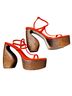 Cult Gaia Orange Heels Size 7 - photo 1