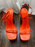 Cult Gaia Orange Heels Size 7 - photo 5