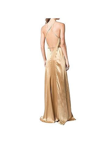 Michelle Mason strappy wrap gown Casual Dress (view 2)