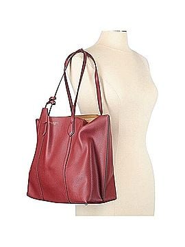 Tory Burch Large Shoulder 3 Compartment Leather Tote Bag Tote (view 2)
