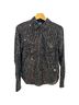 Anthropologie 100% Polyester Black Gold Blouse Size XS - photo 1