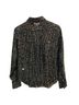 Anthropologie 100% Polyester Black Gold Blouse Size XS - photo 2