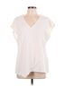 DKNY Ivory Dkny Short Sleeve Top Size L - photo 1