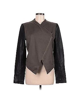 Aqua Leather Jacket (view 1)