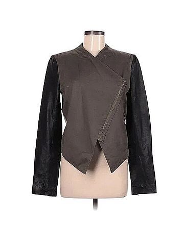 Aqua Leather Jacket (view 1)