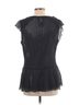 BCBGMAXAZRIA 100% Polyester Black Bcbgmaxazria Sleeveless Blouse Size L - photo 2