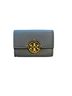 Tory Burch 100% Leather Gray Blue Gold Leather Wallet One size - photo 1