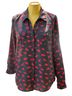 Joie Print Black Red Button-Down Shirt Size XS - photo 1