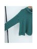 Talbots Stripes Green Blue Turtleneck Sweater Size L - photo 3