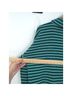 Talbots Stripes Green Blue Turtleneck Sweater Size L - photo 7
