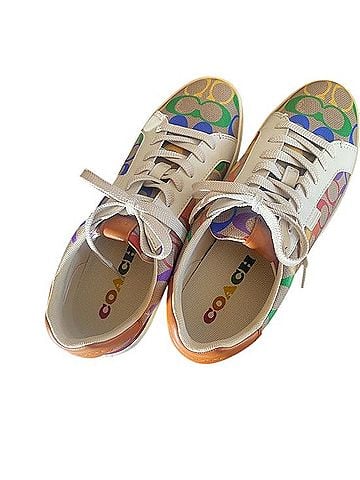 Coach Rainbow Signature Low Top Sneakers Sneakers (view 2)