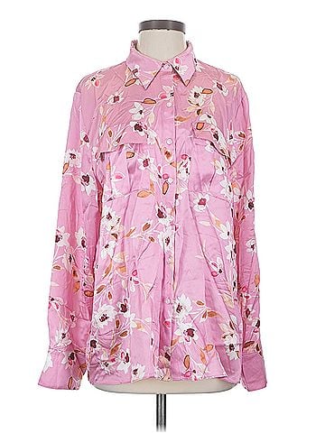 Elie Tahari Morning Lady Inc. Long Sleeve Silk Top (view 1)