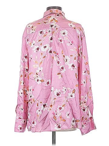 Elie Tahari Morning Lady Inc. Long Sleeve Silk Top (view 2)