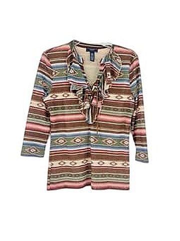 Chaps 3/4 Sleeve Blouse (view 1)