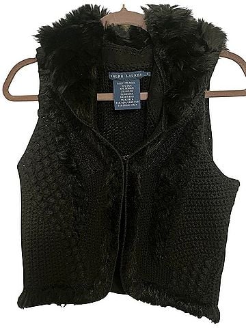 Ralph Lauren Vintage Lamb Fur Faux Fur Vest (view 1)