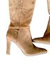 Express 100% Faux Suede Solid Brown Tan Boots Size 6 - photo 2