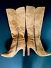 Express 100% Faux Suede Solid Brown Tan Boots Size 6 - photo 5