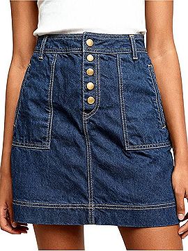 Free People Denim Skirt (view 2)