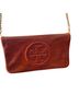 Tory Burch Bombe Reva Leather Clutch - photo 1