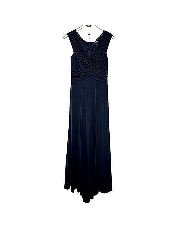Tadashi Shoji Tadashi Collection Pleated Surplice Gown Cocktail Dress (view 1)