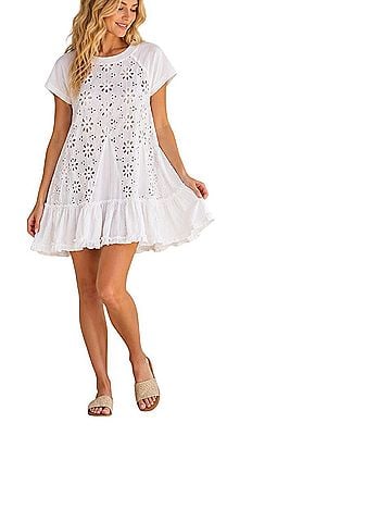 Free People Sadler eyelet Casual Dress (view 1)