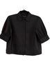 Zara 100% Polyester Black Short Sleeve Blouse Size S - photo 1