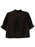 Zara 100% Polyester Black Short Sleeve Blouse Size S - photo 2