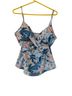 Nine West 82% Polyester 18% Spandex 100% Polyester Floral Multi Color Swimsuit Top Size XL - photo 1
