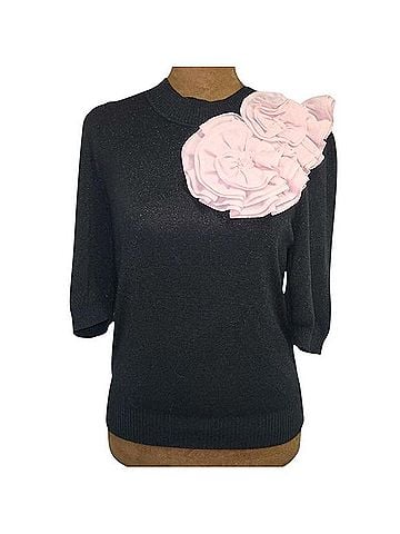 Anthropologie Maeve Floral Appliqué Sweater Vest (view 1)